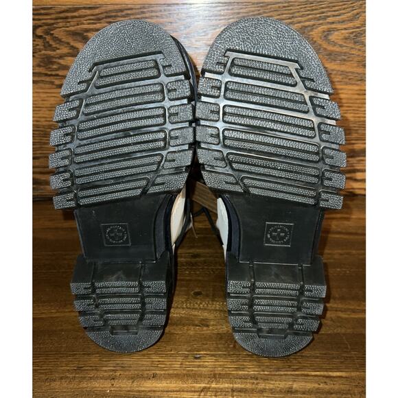 NWT Dr Martens Audrick 8-Eye Women’s Grey Leather Platform Boots Sz US 7 38 - Picture 7 of 8